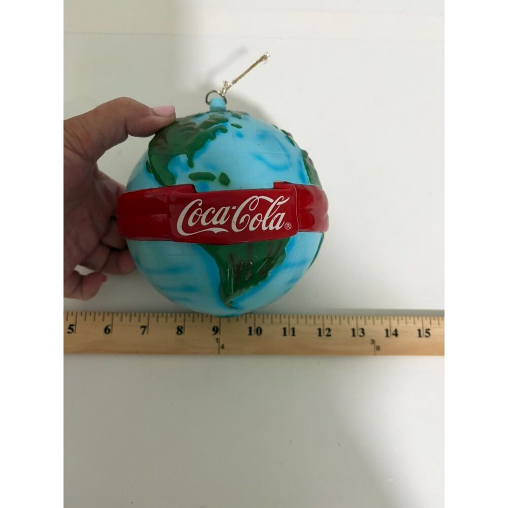 coca cola mobile collection globe with red band ornament/decoration